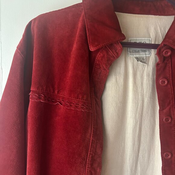 Red Leather Vintage Jacket - Picture 3 of 4